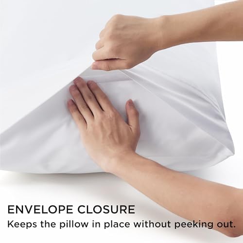 ZPECC White Pillow Cases Set of 4 20x26 Envelope Closure 1