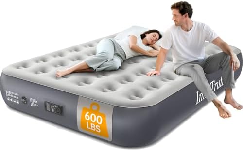 InnoTruth Queen Air Mattress with Built-in Pump and 13 Raised Comfort