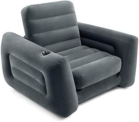 Intex 66551EP Inflatable Pull-Out Chair with Cup Holder