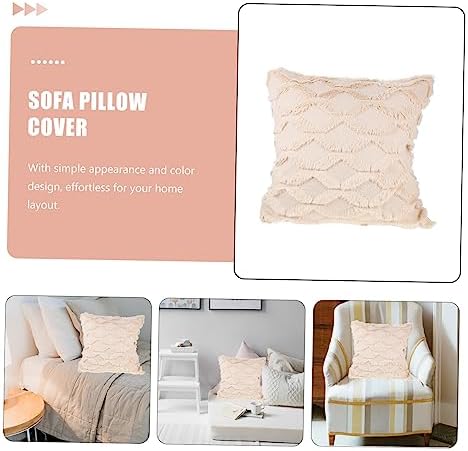 IWOWHERO Lint-Free Pillow Case Decorative Throw Cover