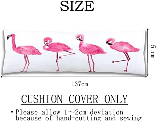 KENADVI Pink Flamingo Body Pillow Cover 20x54 1