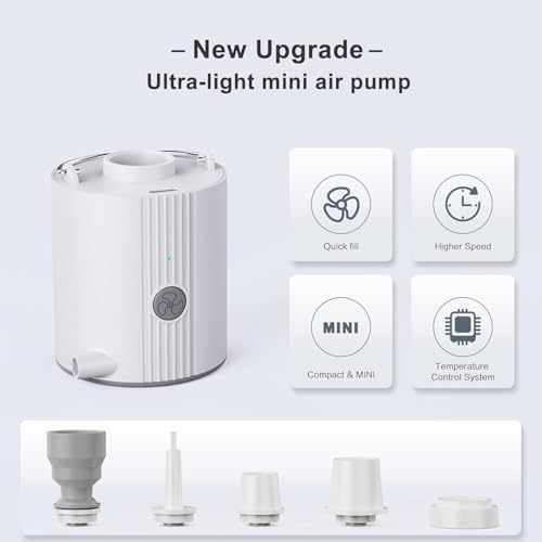 Super Mini Air Pump for Inflatables 1600mAh Rechargeable Battery