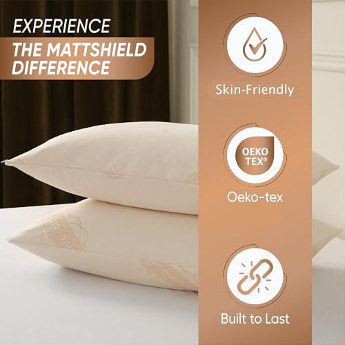 2-Pack Organic Cotton Pillow Protectors - Standard