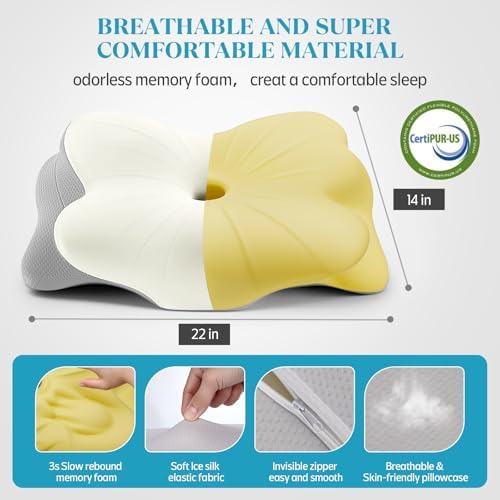 TAZIKAS Cervical Pillow for Neck and Shoulder Support