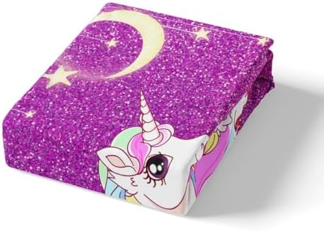 Castle Fairy Girls Unicorn Fitted Sheet Set 1