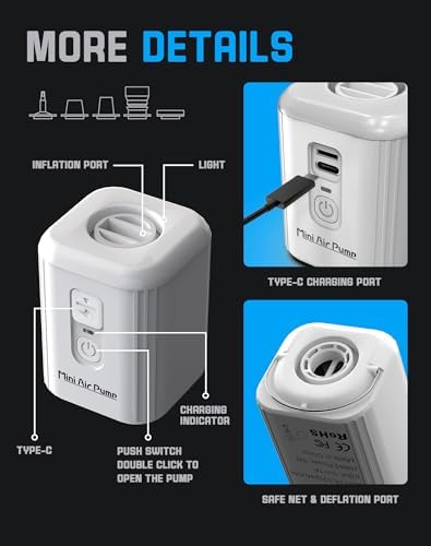 Aoypalp Mini Air Pump with 1600mAh Battery