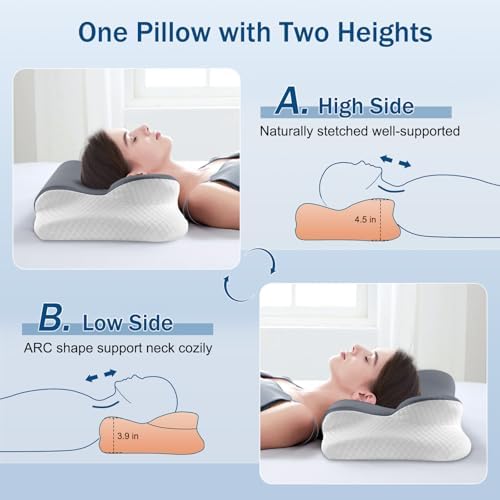 FAIORD Cervical Neck Pillow for Sleeping Support