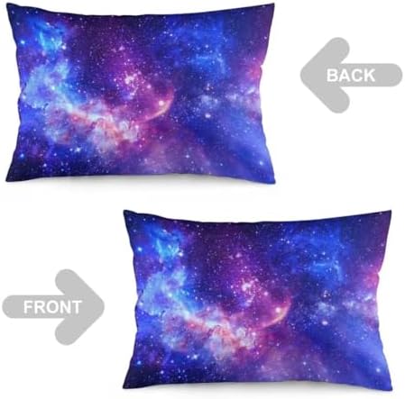 Galaxy Throw Pillow Covers Queen Size Set of 2