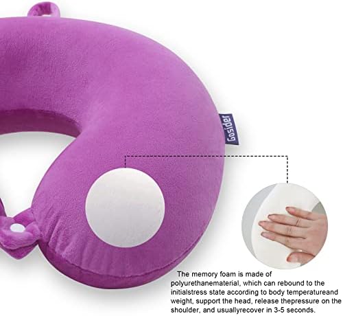Gosider Travel Pillow with Memory Foam Support