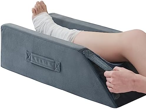 JOYWOO Memory Foam Leg Elevation Pillow - 4 Height Options Removable Washable Cover
