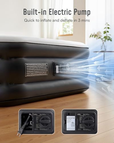 Airefina Full Air Mattress with Built In Pump