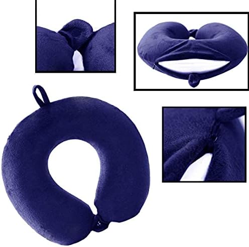 GDEOUP Travel Pillow - Memory Foam Neck Support for Airplane Car