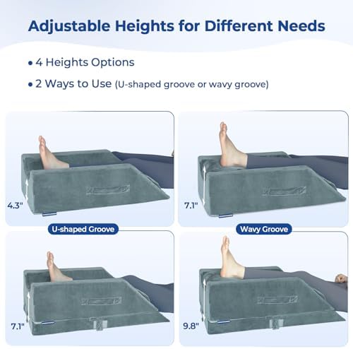 KingPavonini 4-Height Leg Elevation Pillow Set