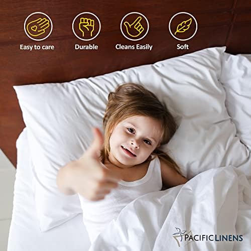 Pacific Linens White Percale Pillow Cases 12 Pack Set