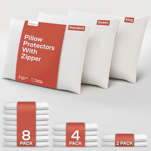 Niagara Sleep Solution 8 Pack Queen Pillow Protectors