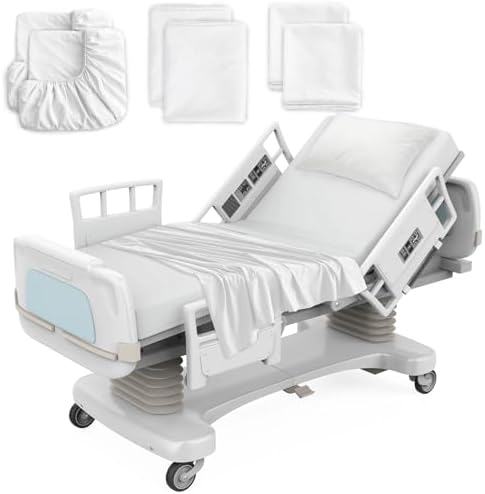 DMS PROTECTOR Hospital Bed Sheets Set 6 Piece White 1