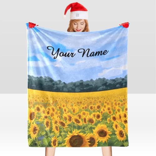 Custom Blanket with Name - Soft Fleece Throw for Home