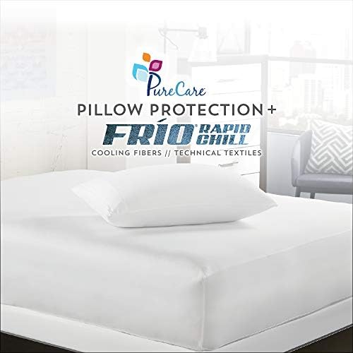 PureCare FRO Cooling Pillow Protector Queen White