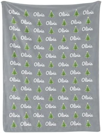 Customizable Tree Blanket with Name - Personalized Throw Blanket