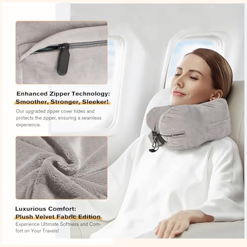 DreamShore Travel Pillow Zipper 20 No Filler Fits 3 Days