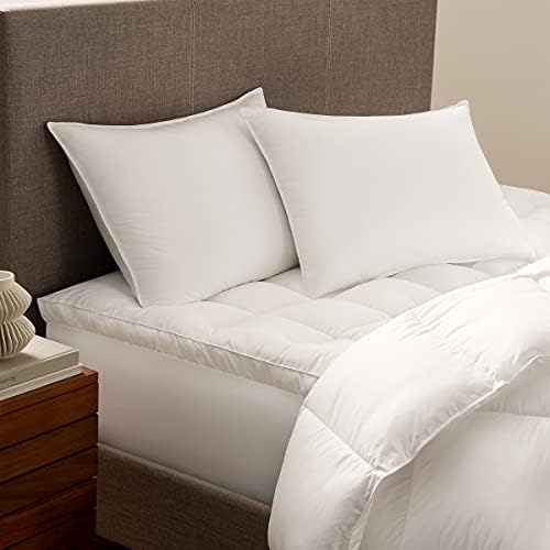 Serta Down Illusion Medium-Firm Bed Pillows 2 Pack Queen White