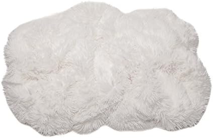 Chanasya Premium Faux Fur Throw Pillow Covers Set - White