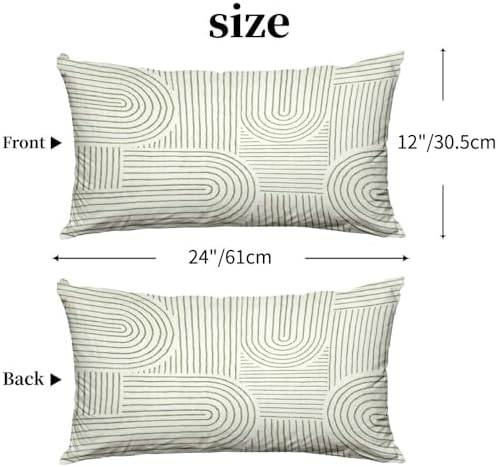 Abstract Pillow Protectors Set of 2 with Zipper