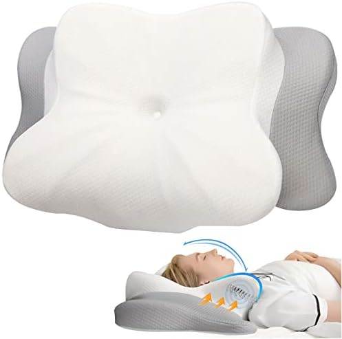 Muzsoul Contoured Cervical Pillow for Neck Pain Relief