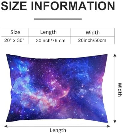 Galaxy Throw Pillow Covers Queen Size Set of 2