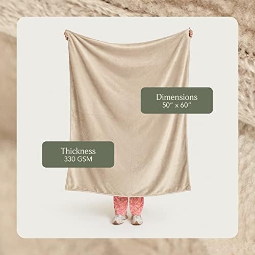 UnHide Lil Marsh Traveler - Beige Bear Travel Blanket 50 x 60