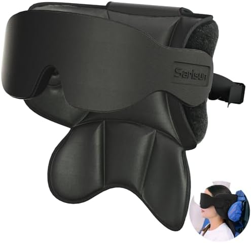 Sarisun Travel Pillow with 3D Eye Mask and 360 Support 1