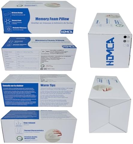 HOMCA 2 in 1 Memory Foam Cervical Pillow