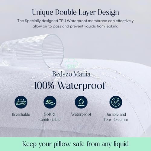 Bedszo Mania Pillow Protector Envelope Pack of 2