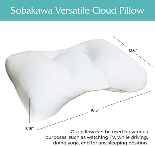 Sobakawa Cloud Pillow - Contoured Support Pillow for Neck and Head