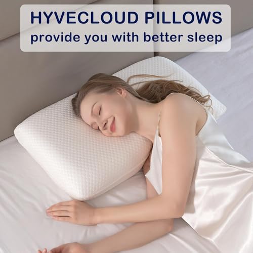 HYVECLOUD Memory Foam Bed Pillow - 24x16x5 Inches