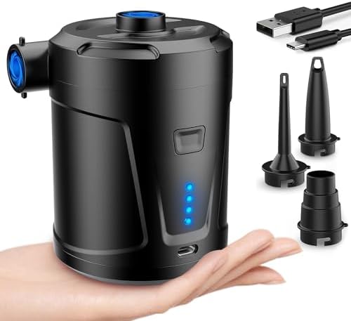 DrNanhai Electric Air Pump for Inflatables 5200mAh Rechargeable