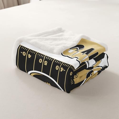 Feelyou Boys Football Fleece Throw Blanket for Kids and Adults