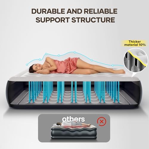 InnoTruth Queen Air Mattress with Built-in Pump and 13 Raised Comfort