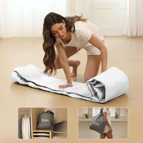 Etto Queen Air Mattress with Built-in Pump 650lb Max