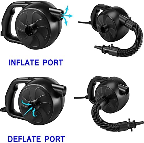 KERUITA 300W Electric Air Pump with 5 Nozzles