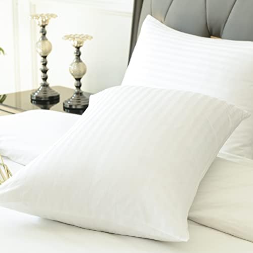 Precoco 100 Cotton Zipped Queen Pillow Protectors Set of 2