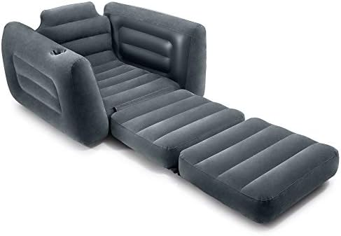 Intex 66551EP Inflatable Pull-Out Chair with Cup Holder