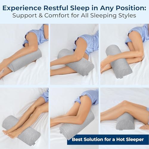 5 Stars United Knee Pillow for Back Sleeping - Cooling Memory Foam
