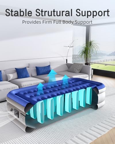 Xsleep Twin Air Mattress with Built in Pump 330 lbs Max