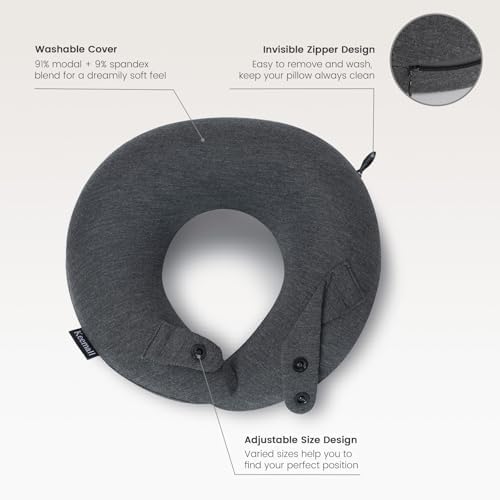 Keemall Inflatable Travel Neck Pillow with Acupressure