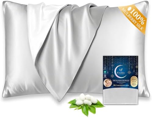 Utukky 100 Mulberry Silk Pillowcase - Dual Fabric Envelope Closure