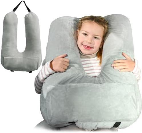 MOAOO Travel Pillow for Kids and Adults Gray