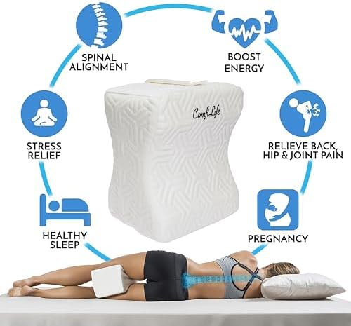 ComfiLife Knee Pillow for Side Sleepers - Cooling and Adjustable