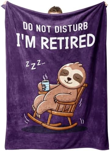 Funny Retirement Gift for Woman Super Soft Throw Blanket 50 X 60