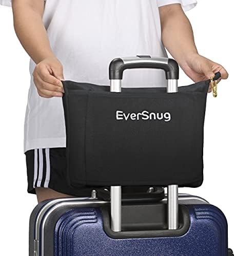 EverSnug Travel Blanket with Pillow and Carry Case - Black